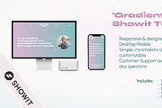 'Gradient Aura' Showit Web Template, a Landing Page Template by maddiedigitalco. (Thumbnail 1 of 5)
