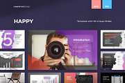 Happy PowerPoint Template, a Presentation Template by Creathrive Design (Thumbnail 1 of 7)