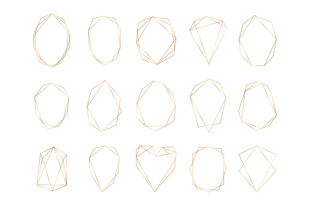 20 Geometric Frames, a Decorative Illustration by ChicGraphix (Photo 5 of 5)
