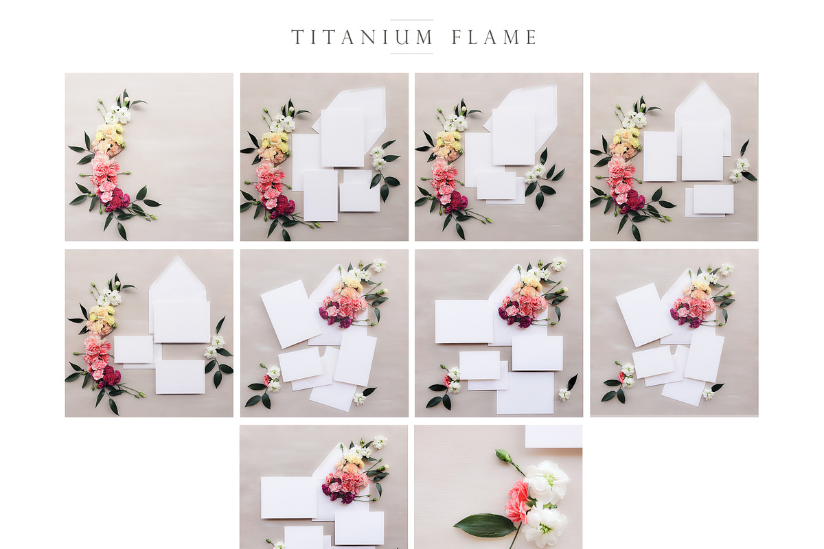 Editable mock up cards floral, a Product Mockup by The Amore Vault (Photo 2 of 3)