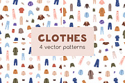 Modern clothes seamless patterns, a Pattern Graphic by Good Studio (Thumbnail 1 of 8)