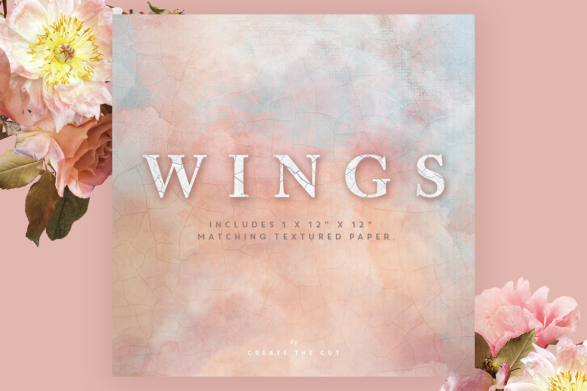 Digital Flower Clip Art - Wings, an Illustration by Create The Cut (Photo 9 of 10)