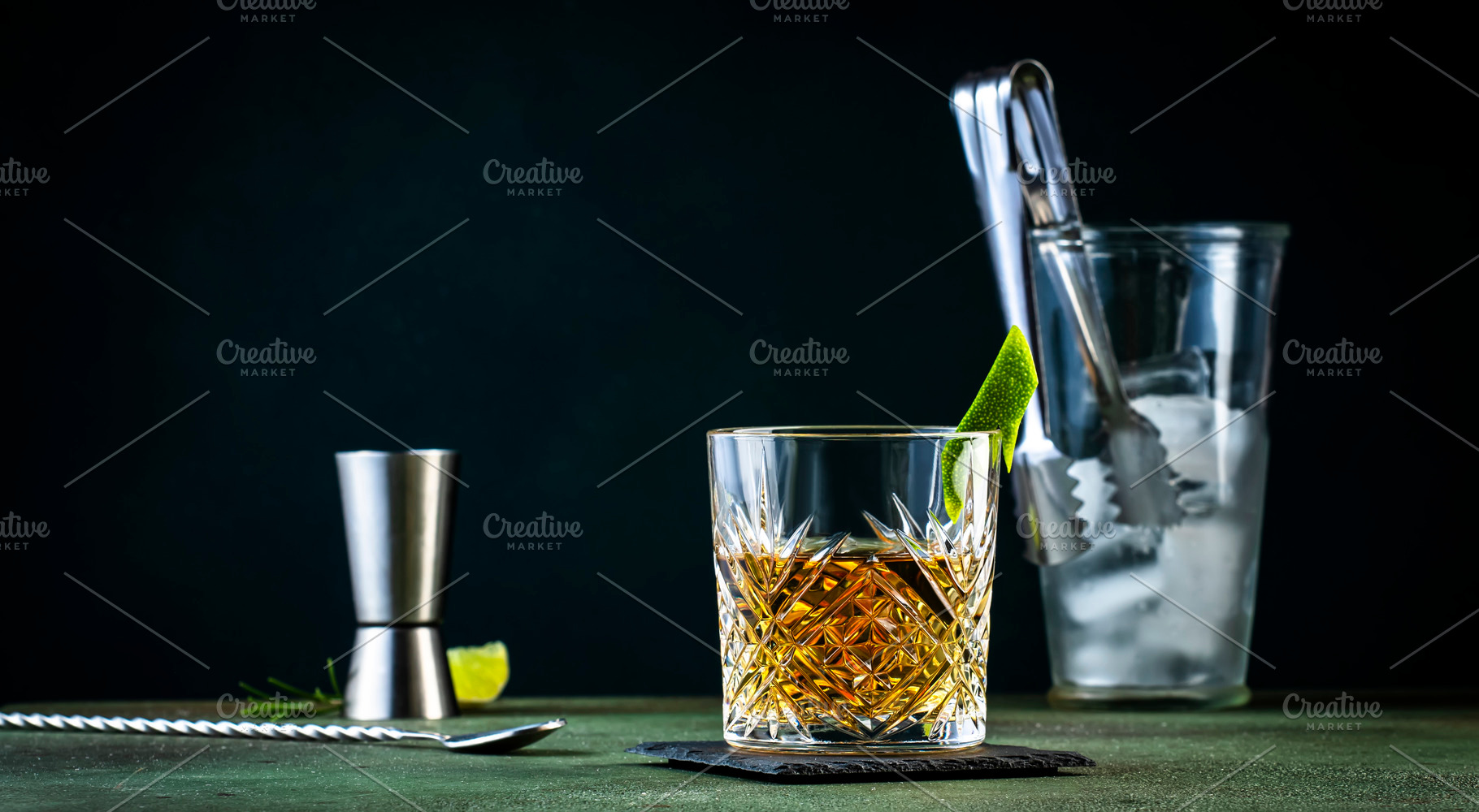 White negroni, alcoholic cocktail with dry gin, white vermouth a, a Food & Drink Photo by 5PH