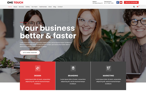 Multi-Purpose WordPress Theme - OneTouch preview 7