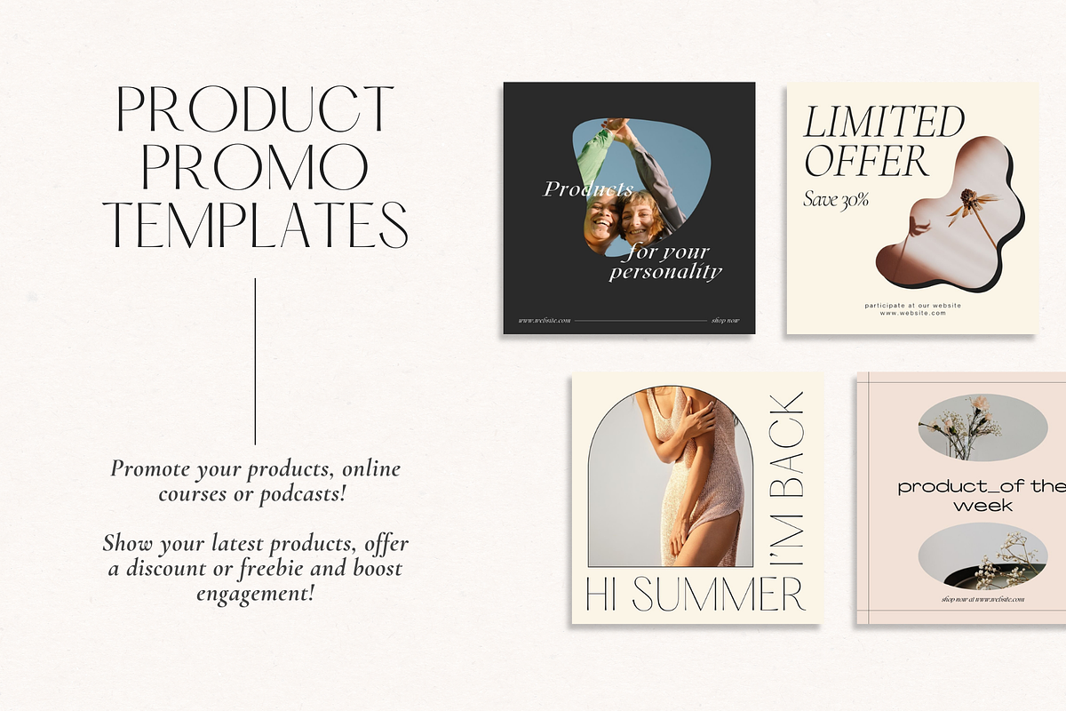 Instagram Engagement Kit CANVA vol.2, a Social Media Template by Lyrata ...