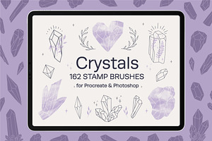 Crystals Stamp Brushes for Procreate