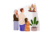 Religious people praying set, a Person Illustration by Good Studio (Thumbnail 5 of 7)