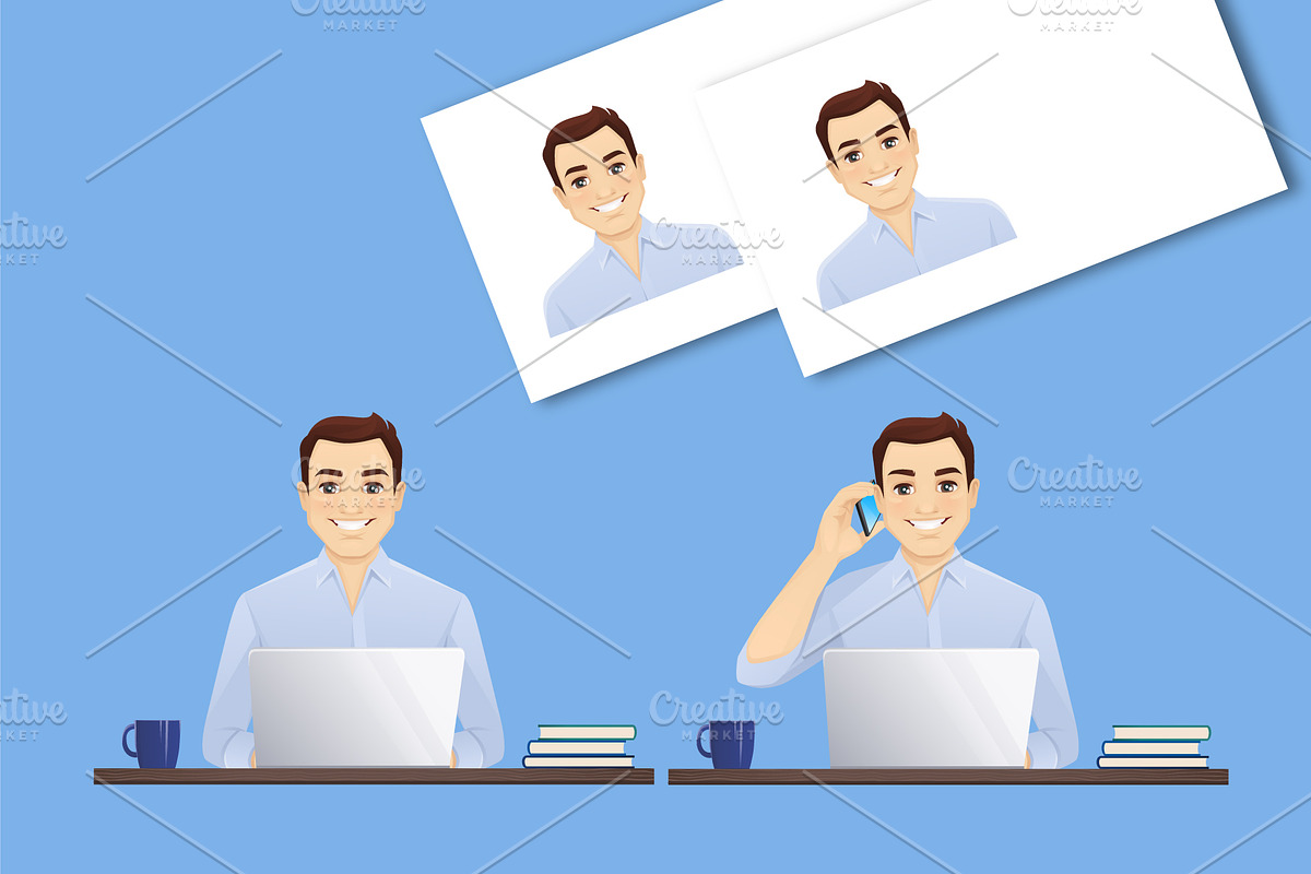 Business young man kit, a Person Illustration by Volha Hlinskaya (Photo 6 of 6)