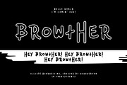 BROWTHER, a Script Font by SON OF THIRTEEN (Thumbnail 1 of 8)