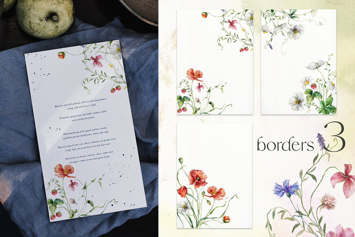 Wildflower poetry watercolor floral, a Decorative Illustration by Yuliya Derbisheva (Photo 8 of 13)
