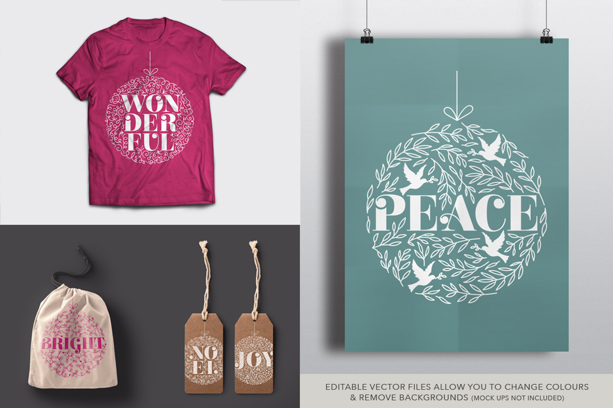 Christmas Doodle Baubles, a Decorative Illustration by Katy Clemmans (Photo 4 of 5)