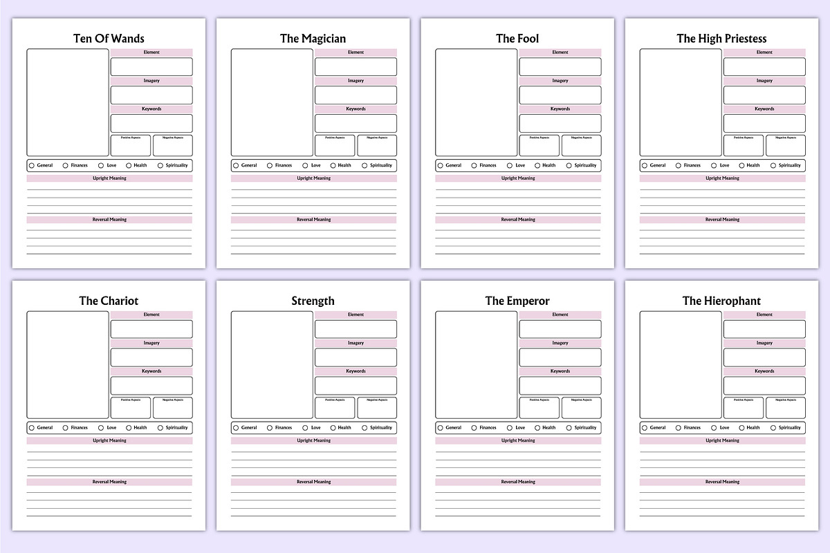 2025 Tarot Journal Canva Template, a Stationery Template by Mustafiz (Photo 7 of 8)