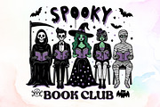 Spooky Book Club, Bookish Halloween, an Illustration by Sublimation Artist (Thumbnail 1 of 9)