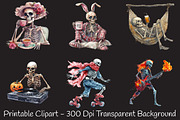 Halloween Funny Skeleton Sublimation, an Illustration by RobertsArt (Thumbnail 3 of 7)