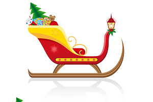 Christmas Sleigh Of Santa Claus