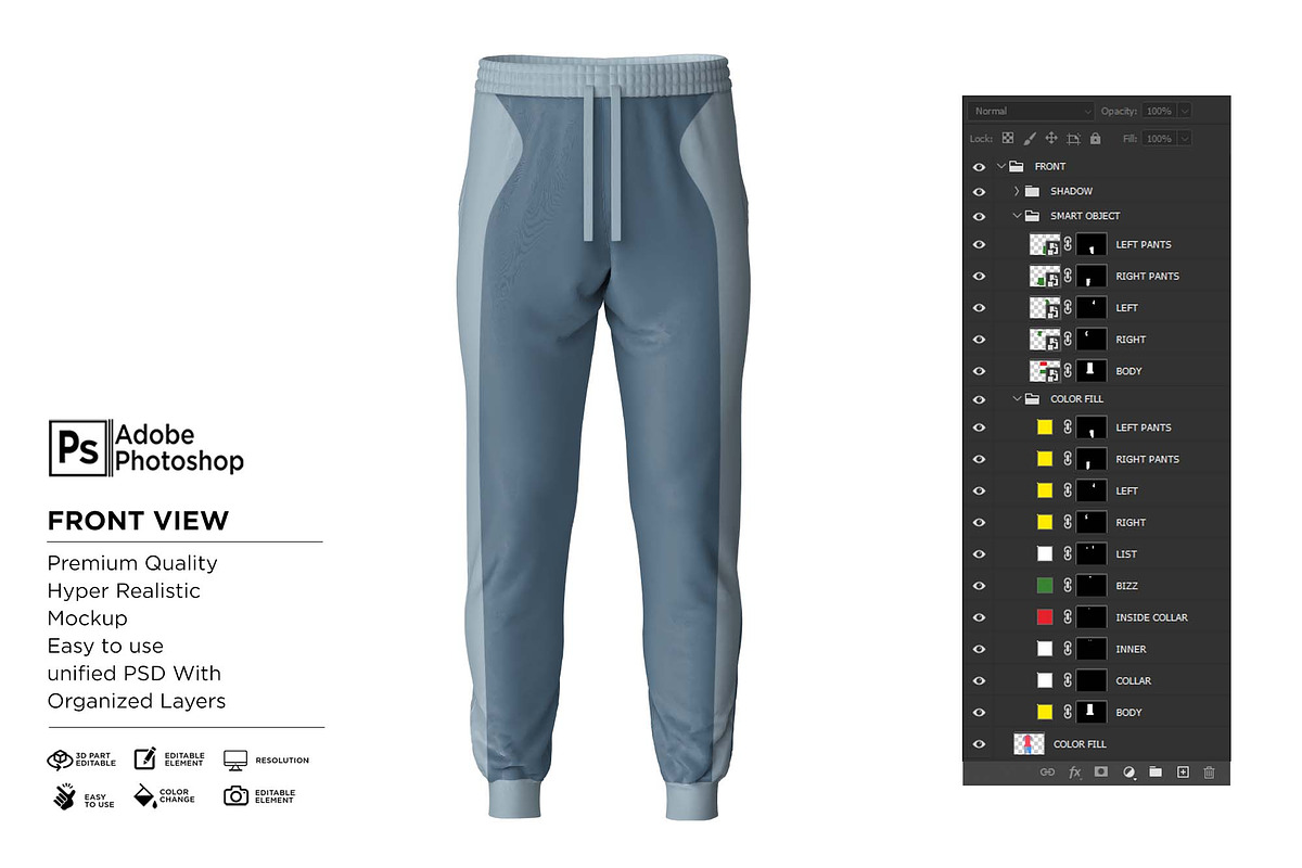 Jogger Pants Sport Mockup, a Shirt Mockup by Nanggroe Scripting (Photo 6 of 9)