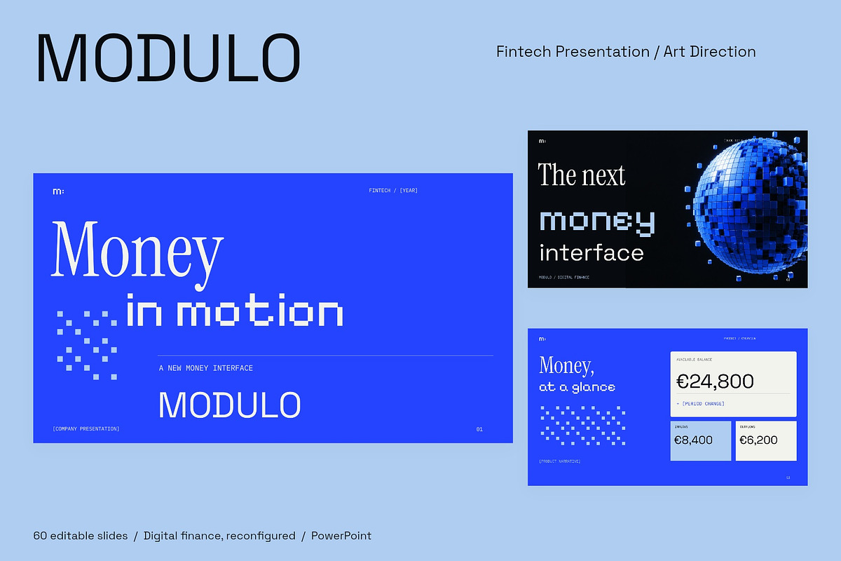 MODULO Fintech Presentation, a Presentation Template by Oday Noon (Photo 1 of 9)