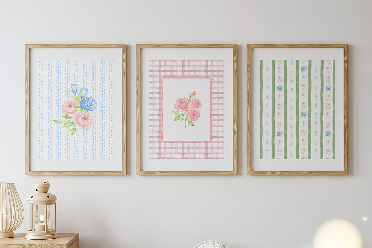 Grandmillennial Garden collection, a Decorative Illustration by Liliia Polos Illustration (Photo 13 of 15)