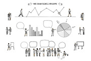Tiny Business People - Hand Drawn, a Person Illustration by Franzi draws (Thumbnail 3 of 6)