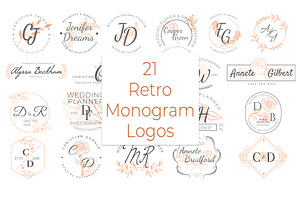 21 Retro Monograms & Logos