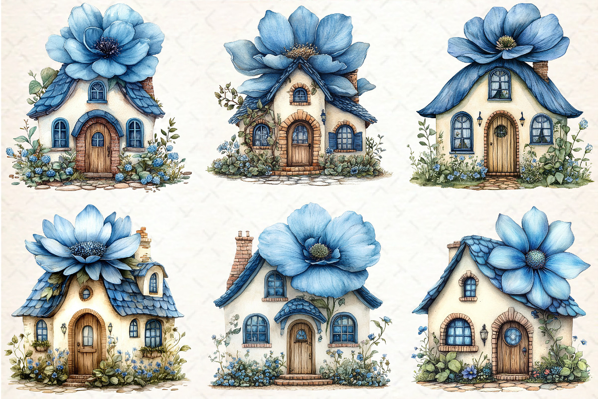 Whimsical Fairytale Cottage House, an Illustration by Libby Wishes (Photo 11 of 11)