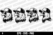 Cool bald eagle mascot, an Animal Illustration by Vectorhight (Thumbnail 1 of 3)