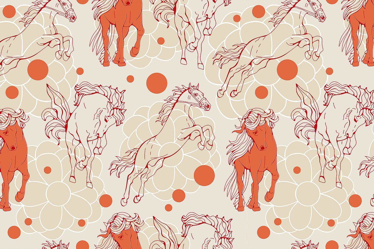 2026 fire horse, an Animal Illustration by Olillia (Photo 6 of 6)