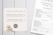 Photography Booking Form for Canva, a Templates & Theme by Princess & the Pea Design (Thumbnail 3 of 5)