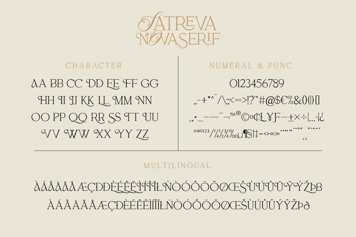 Satreva Nova Serif Font, a Serif Font by Typebae (Photo 8 of 8)