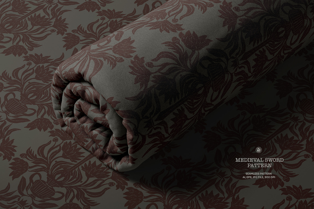 Medieval Sword Wallpaper, a Wallpaper Graphic by Bloomart Studio (Photo 4 of 6)