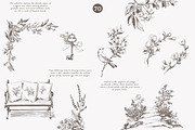 vintage clipart victorian sketch set, a Decorative Illustration by Patishop Art (Thumbnail 6 of 10)