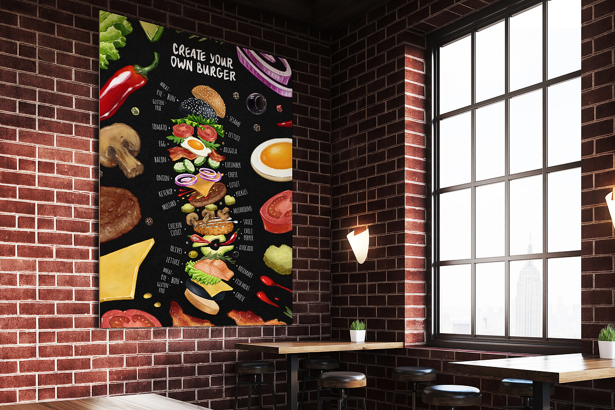 Burger Creator, a Decorative Illustration by Margo Miller (Photo 29 of 31)