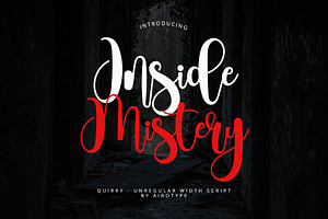 Inside Mistery - Spooky Cursive Font