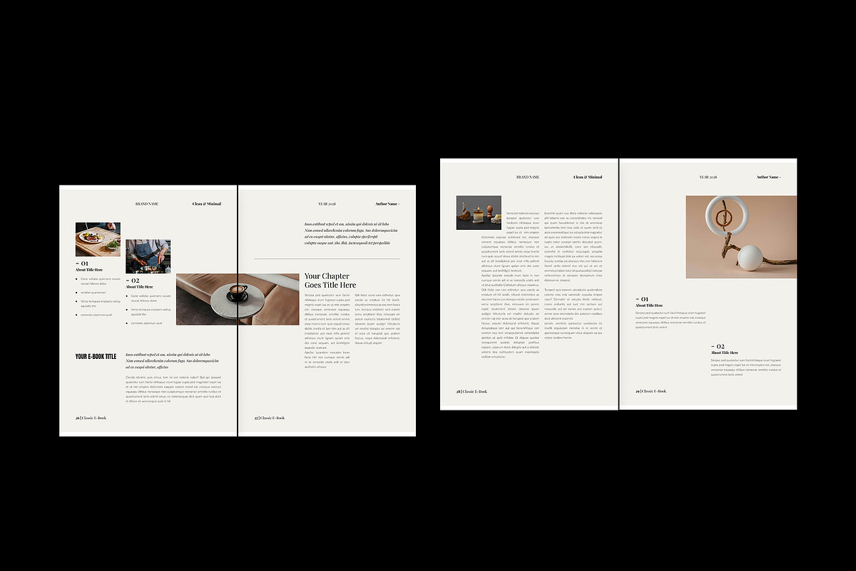 Classic E-book Design Template, a Magazine Template by NorthPeak (Photo 10 of 16)