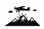 Adventure Plane Mountain Bundle, an Illustration by Designs_River (Thumbnail 9 of 9)