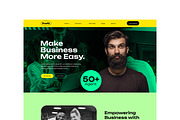 Corporate Website Landing Page, a Landing Page Template by ContestDesign (Thumbnail 2 of 7)