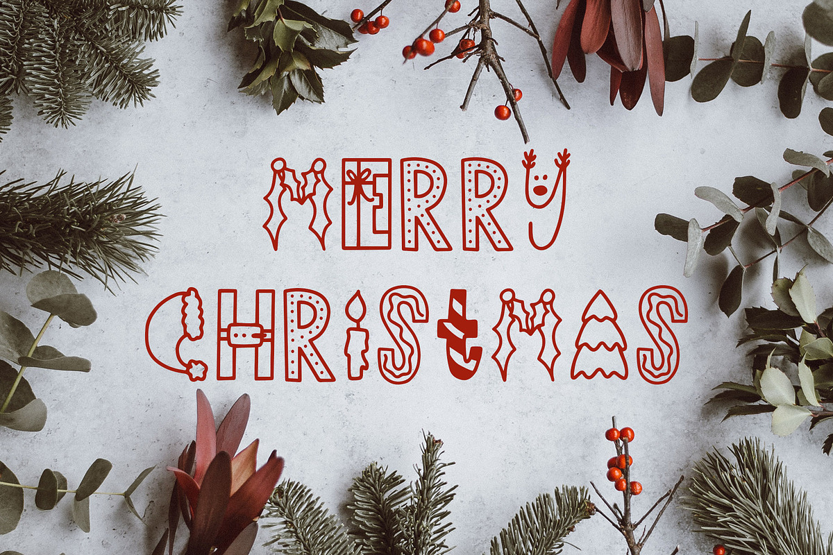 Dasher, A Holiday Symbols Font preview 6