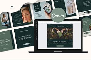 100 Natural Canva Templates