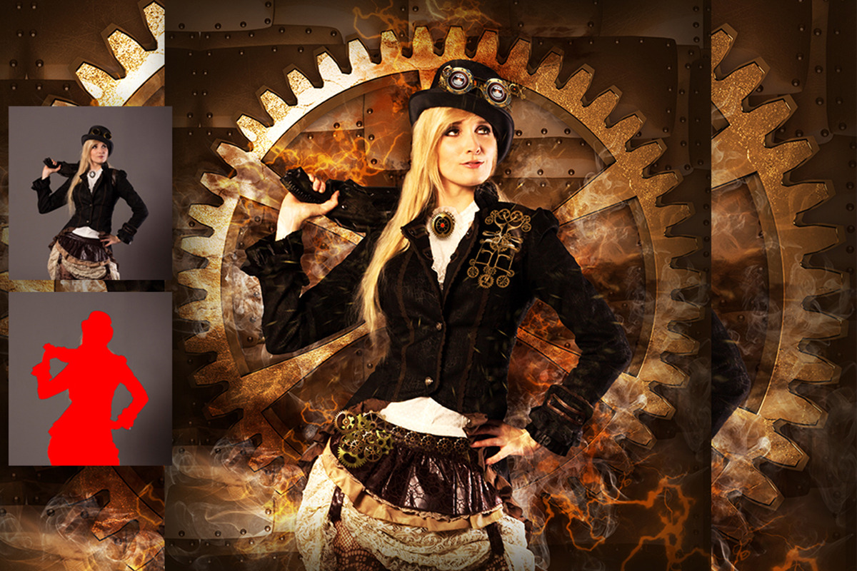 Steampunk Art Kit Photoshop Action, an Action Add-On by GorynArt (Photo 8 of 11)