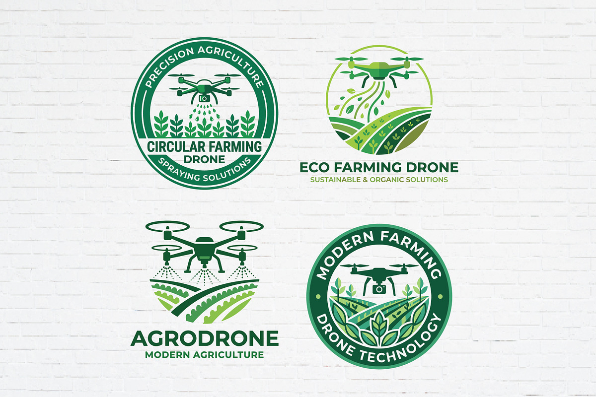 12 Drone Agro Logo, a Branding & Logo Template by Guavanaboy (Photo 3 of 3)
