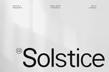 CS Solstice – Sans Serif Font
