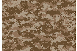 Pixel military camouflage pattern, a Texture Illustration by Vector Tradition