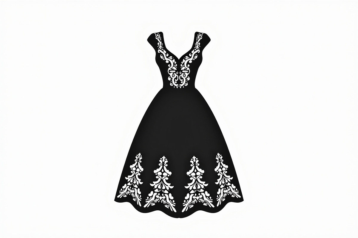 Luxury Dress Clipart Set, an Illustration by hafijul (Photo 5 of 21)