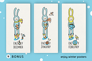 ENJOY WINTER | DESIGN SET, an Animal Illustration by CATMINT (Thumbnail 7 of 8)