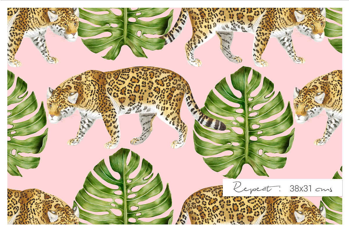 Jungle, Luxurious Cliparts & more!, a Pattern Graphic by Pink Linen (Photo 6 of 11)