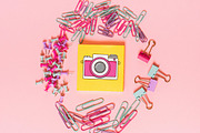 8 Cute Pink Girly Digital Camera, a Technology Illustration by jongcreative (Thumbnail 6 of 6)