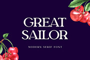 Great Sailor Serif Display Font, a Serif Font by UICreative (Thumbnail 1 of 6)