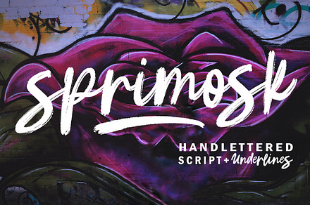 Sprimosk, a Script Font by Youngtype.Std