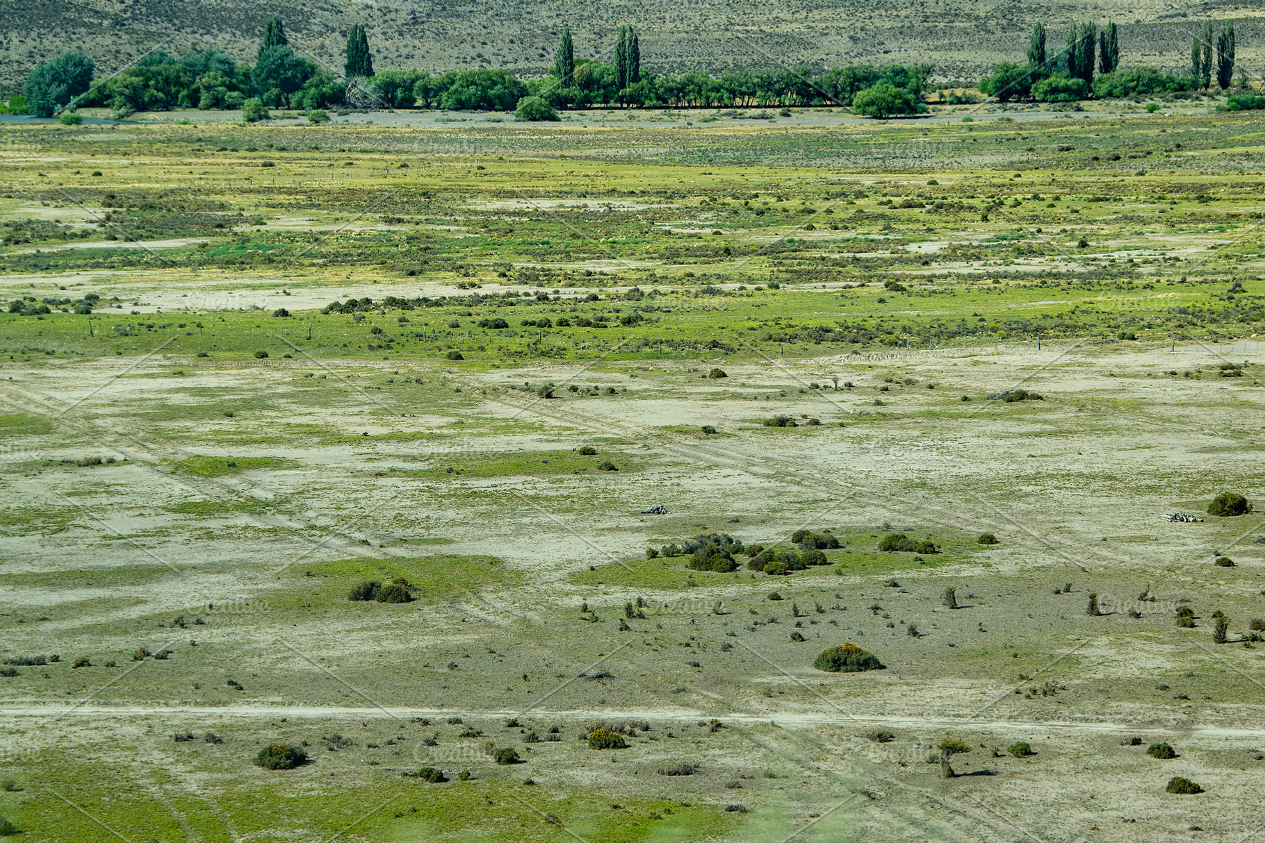 Aerial photography of arid steppe patagonia landscape, chubut pr, a Nature Photo by DanFLCreativo