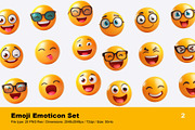 Emoji Emoticon Set | Transparent PNG, an Object Graphic by Reformer Mockup (Thumbnail 3 of 12)